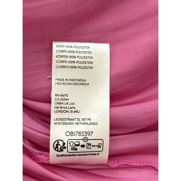 by Anthropologie Women's M Pink Iridescent Button Up Long Sleeve Top Silky Soft - Picture 5 of 7